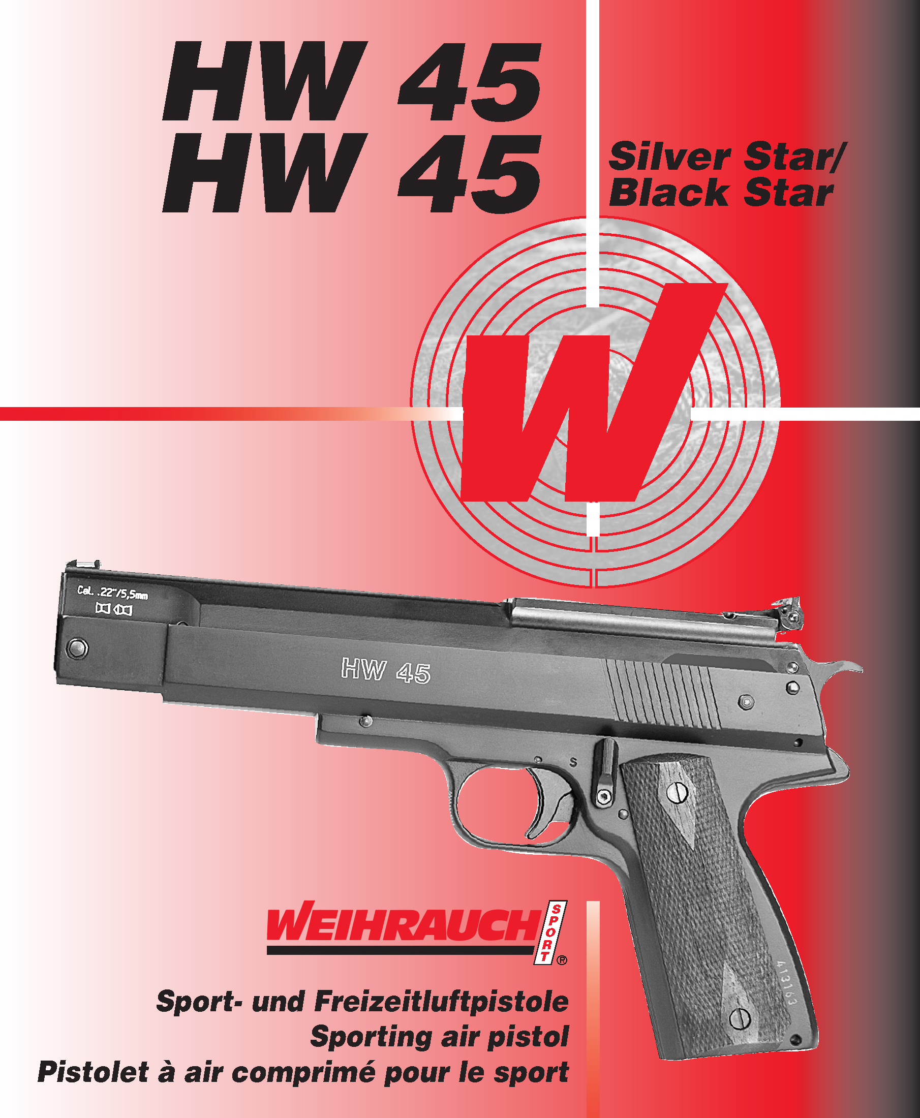 Manual WW Luftpistole HW 45 HW45 Silver bzw Black Star 05 2015 1